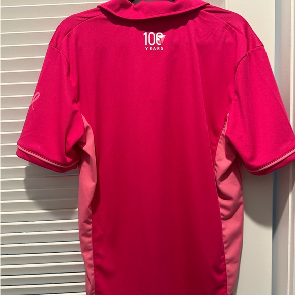 Delta Centennial Year 2025 BCRF Short Sleeve Pink Polo - Size: L - Picture 2 of 2